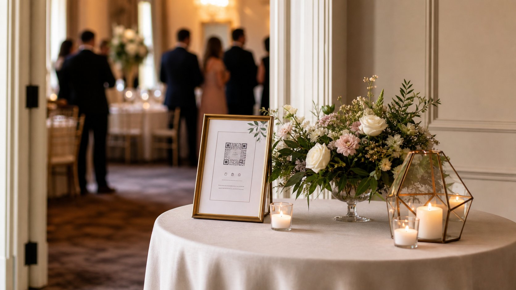 Wedding Photo QR Code Sign Wording That Guests Actually Follow